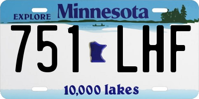 MN license plate 751LHF