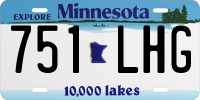 MN license plate 751LHG