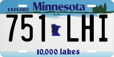 MN license plate 751LHI