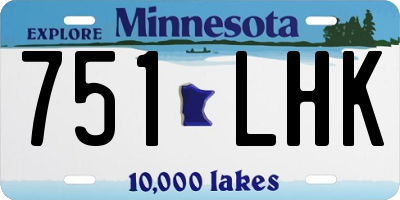 MN license plate 751LHK
