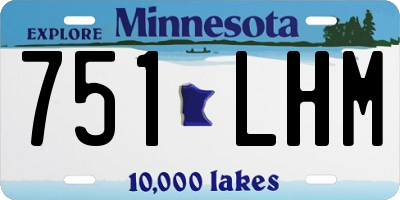 MN license plate 751LHM