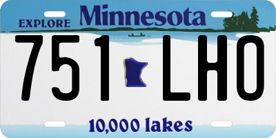 MN license plate 751LHO