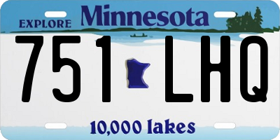 MN license plate 751LHQ