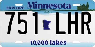 MN license plate 751LHR