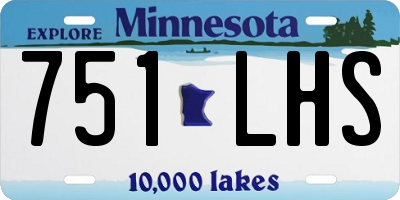 MN license plate 751LHS