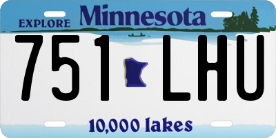 MN license plate 751LHU