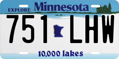 MN license plate 751LHW