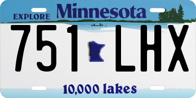 MN license plate 751LHX
