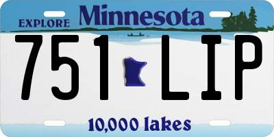 MN license plate 751LIP