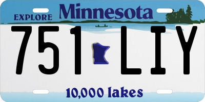 MN license plate 751LIY