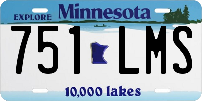 MN license plate 751LMS