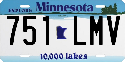 MN license plate 751LMV