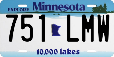MN license plate 751LMW