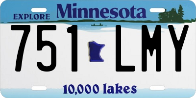 MN license plate 751LMY