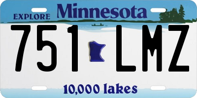 MN license plate 751LMZ