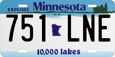 MN license plate 751LNE