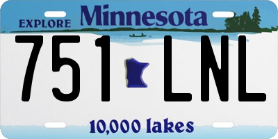 MN license plate 751LNL