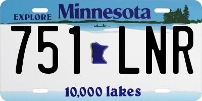 MN license plate 751LNR