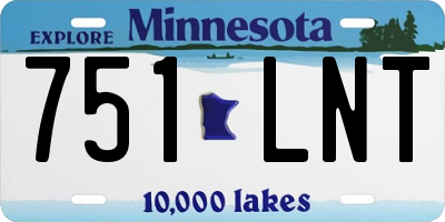 MN license plate 751LNT