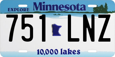 MN license plate 751LNZ
