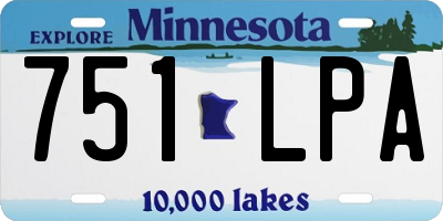 MN license plate 751LPA
