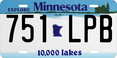 MN license plate 751LPB