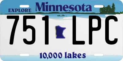MN license plate 751LPC