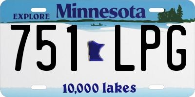 MN license plate 751LPG
