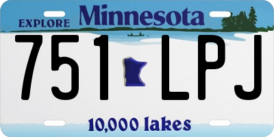 MN license plate 751LPJ