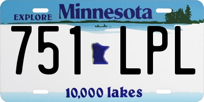 MN license plate 751LPL