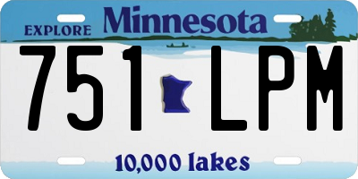 MN license plate 751LPM