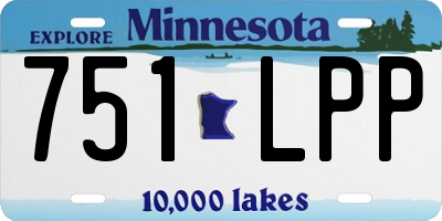 MN license plate 751LPP