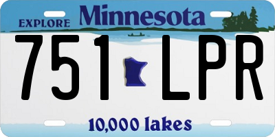 MN license plate 751LPR