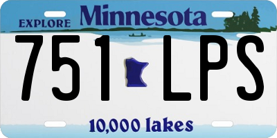 MN license plate 751LPS
