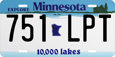 MN license plate 751LPT