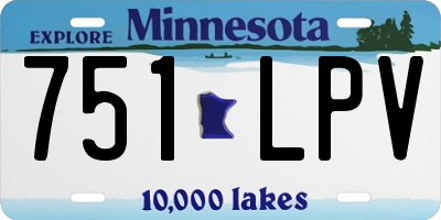 MN license plate 751LPV
