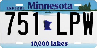 MN license plate 751LPW
