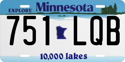 MN license plate 751LQB