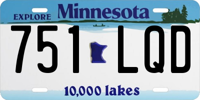 MN license plate 751LQD