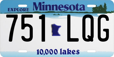 MN license plate 751LQG