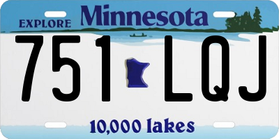 MN license plate 751LQJ