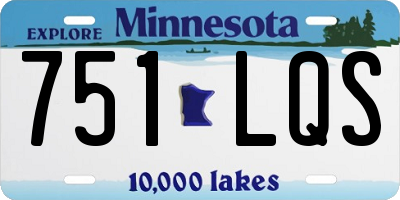 MN license plate 751LQS