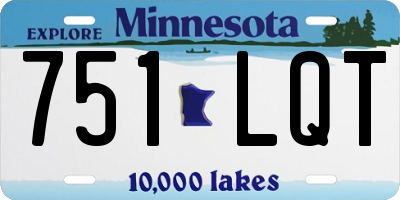 MN license plate 751LQT