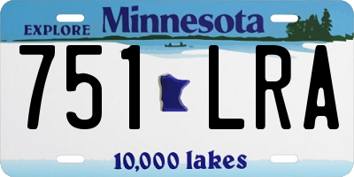 MN license plate 751LRA