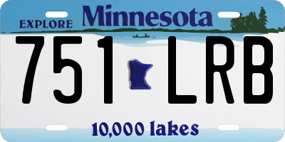MN license plate 751LRB