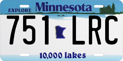 MN license plate 751LRC