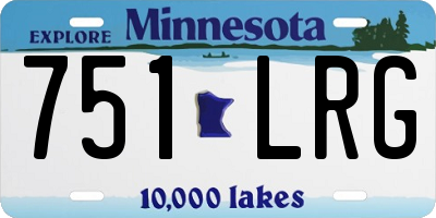 MN license plate 751LRG