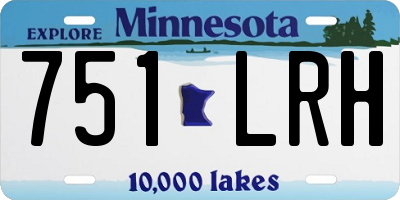 MN license plate 751LRH