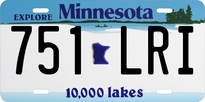 MN license plate 751LRI