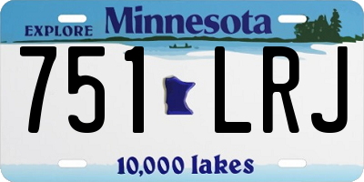 MN license plate 751LRJ